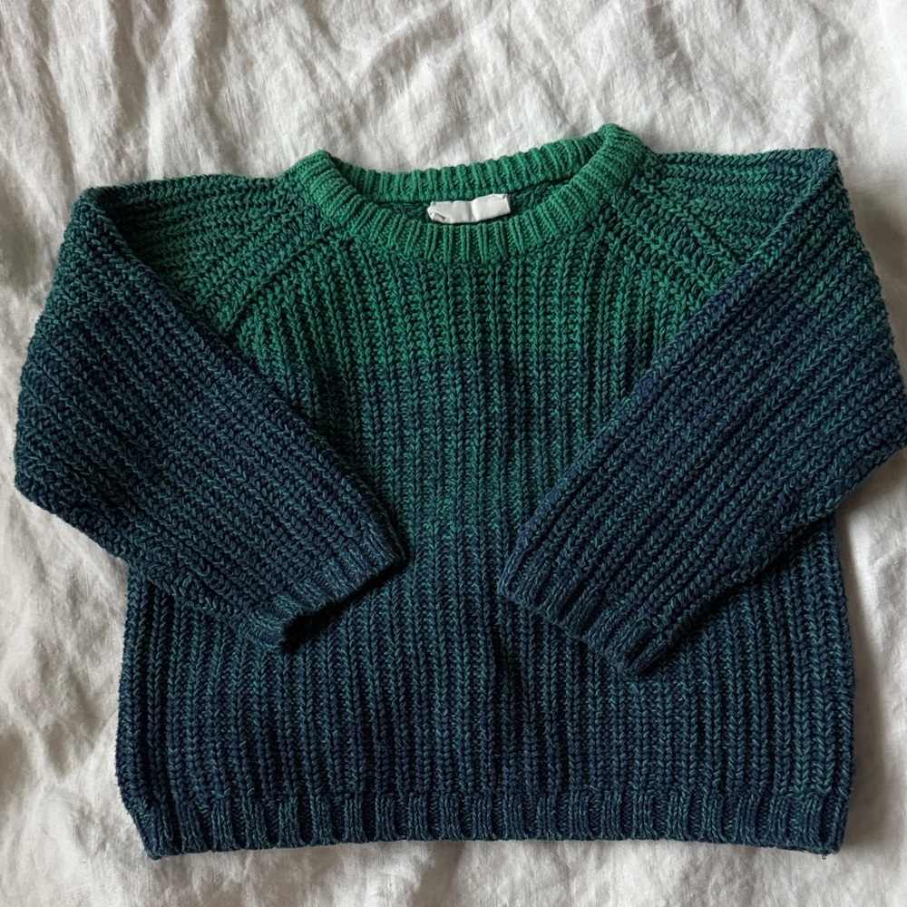 Kids Green and Blue Sweater